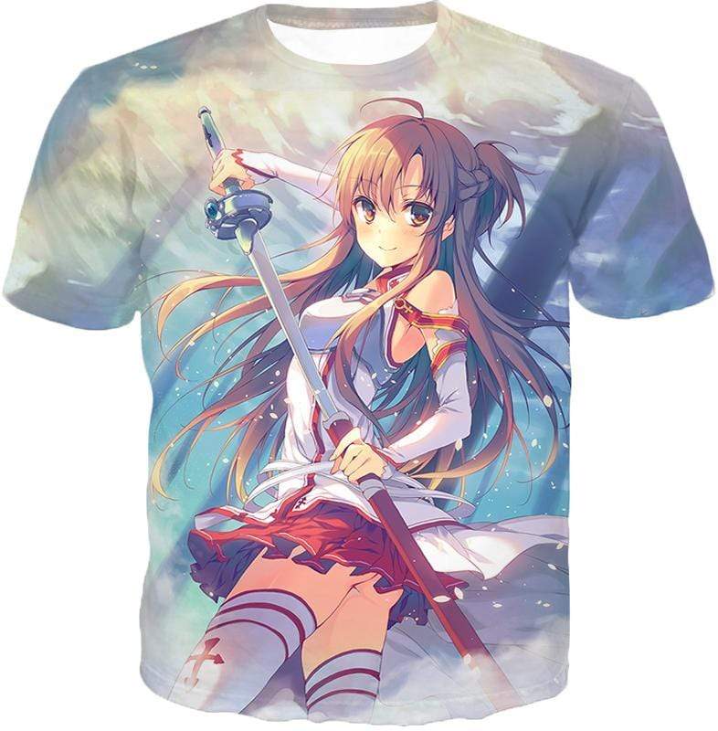 OtakuForm-OP Sweatshirt T-Shirt / XXS Sword Art Online and Sexy Yuuki Asuna Avatar Cool Anime Promo Sweatshirt  - Sword Art Online Sweatshirt