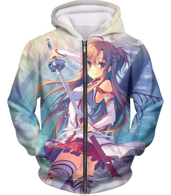 OtakuForm-OP T-Shirt Zip Up Hoodie / XXS Sword Art Online and Sexy Yuuki Asuna Avatar Cool Anime Promo T-Shirt  - Sword Art Online T-Shirt