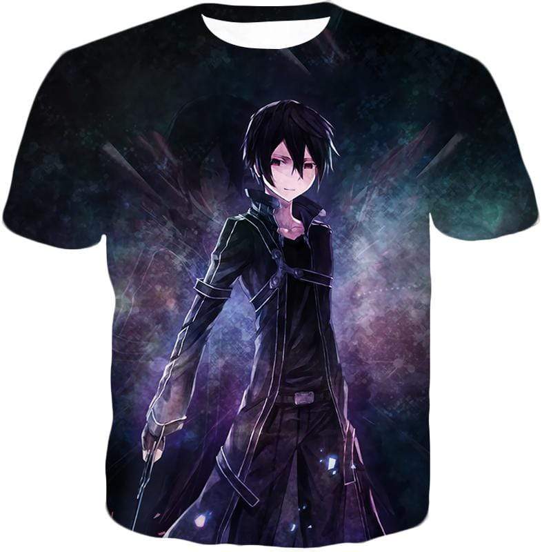 OtakuForm-OP T-Shirt T-Shirt / XXS Sword Art Online Avatar Kirito The Black Swordsman Awesome Anime Black T-Shirt - Sword Art Online T-Shirt