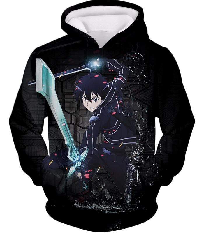 OtakuForm-OP Sweatshirt Hoodie / XXS Sword Art Online Awesome Kirito Cool Sword Action Anime Graphic Sweatshirt