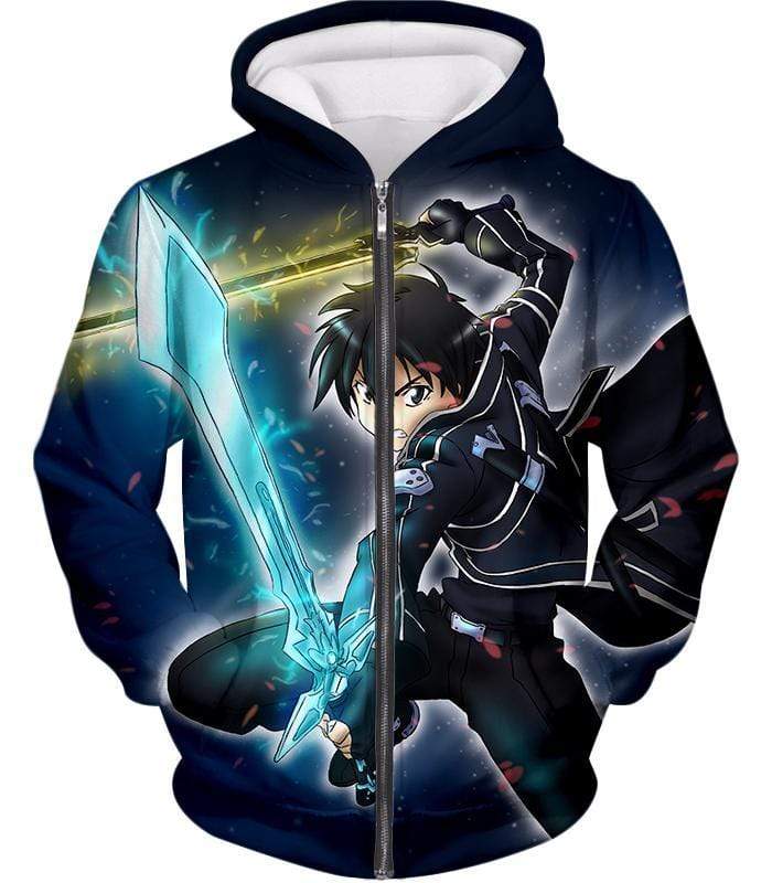 OtakuForm-OP T-Shirt Zip Up Hoodie / XXS Sword Art Online Awesome Kirito Swordplay Action Graphic T-Shirt - Sword Art OnlineT-Shirt