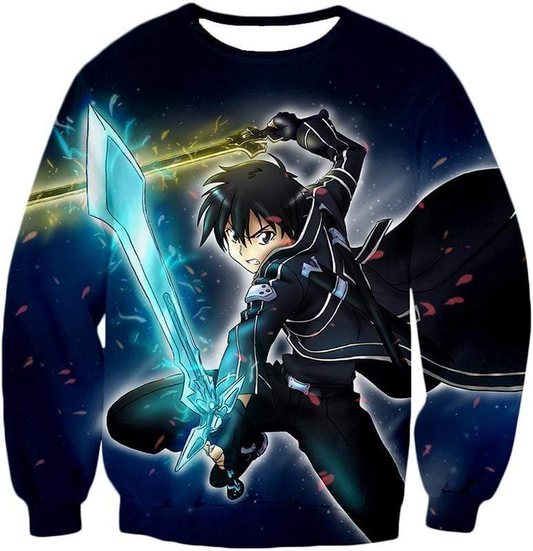 OtakuForm-OP T-Shirt Sweatshirt / XXS Sword Art Online Awesome Kirito Swordplay Action Graphic T-Shirt - Sword Art OnlineT-Shirt