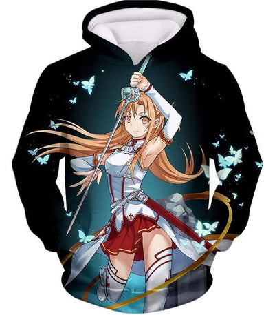 OtakuForm-OP T-Shirt Hoodie / XXS Sword Art Online Cute Anime Swordswoman Yuuki Asuna Graphic T-Shirt - Sword Art Online T-Shirt