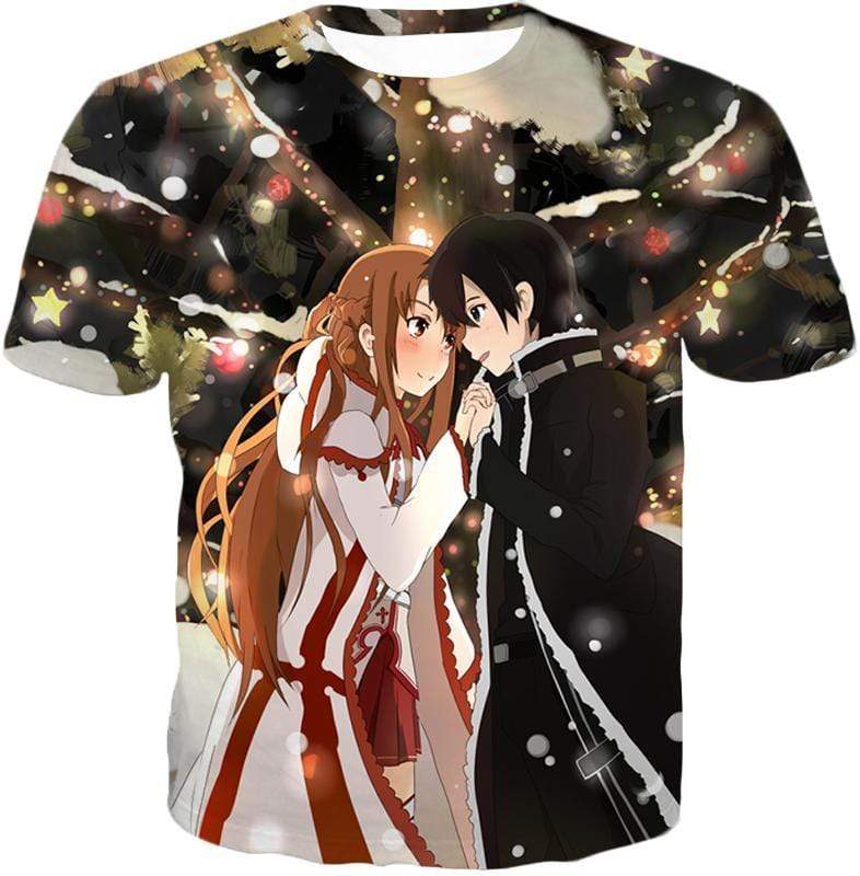 OtakuForm-OP Hoodie T-Shirt / XXS Sword Art Online Cutest Anime Couple Kirito and Asuna Awesome Anime Hoodie