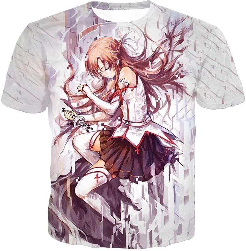 OtakuForm-OP T-Shirt T-Shirt / XXS Sword Art Online Extreme Beauty Yuuki Asuna Cool Anime Promo Graphic T-Shirt  - Sword Art Online T-Shirt