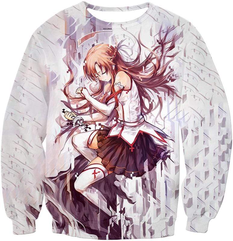 OtakuForm-OP T-Shirt Sweatshirt / XXS Sword Art Online Extreme Beauty Yuuki Asuna Cool Anime Promo Graphic T-Shirt  - Sword Art Online T-Shirt