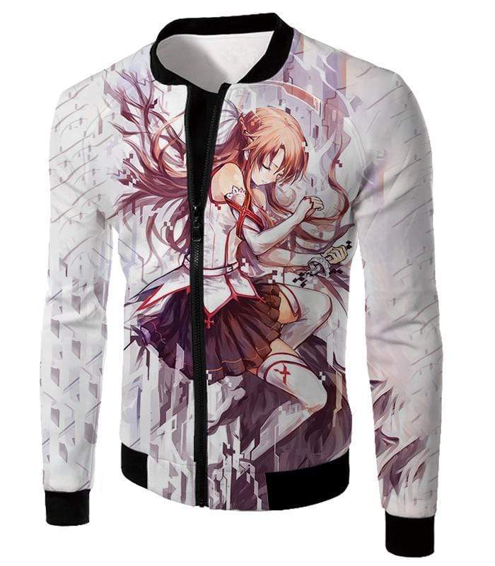 OtakuForm-OP T-Shirt Jacket / XXS Sword Art Online Extreme Beauty Yuuki Asuna Cool Anime Promo Graphic T-Shirt  - Sword Art Online T-Shirt