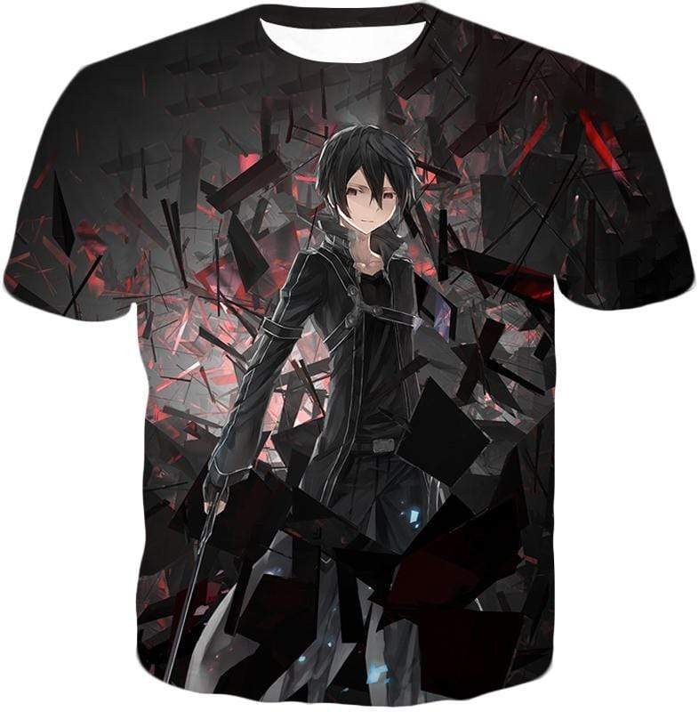 OtakuForm-OP T-Shirt T-Shirt / XXS Sword Art Online Extremely Awesome Kirito The Black Swordsman T-Shirt - Sword Art OnlineT-Shirt