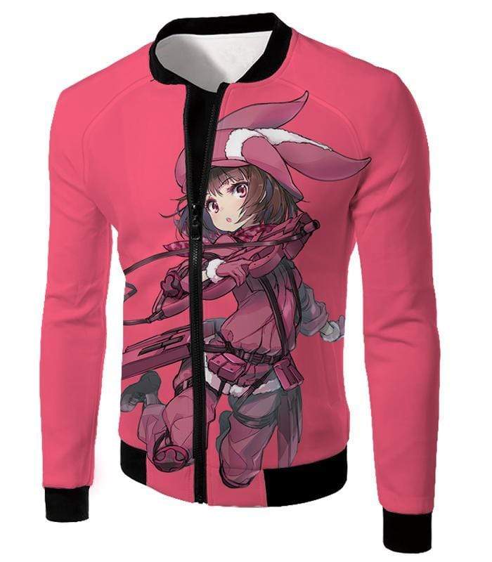 OtakuForm-OP T-Shirt Jacket / XXS Sword Art Online Gun Gale Online Pink Devil Kohiruimaki Karen aka LLENN Cool Promo Pink T-Shirt  - Sword Art Online T-Shirt