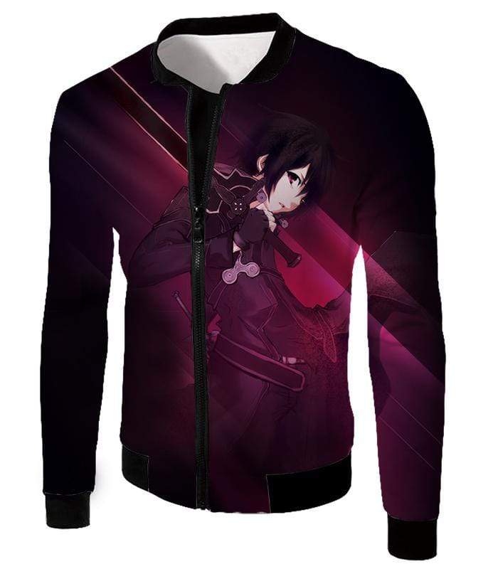 OtakuForm-OP Sweatshirt Jacket / XXS Sword Art Online Kirigaya Kazuto aka Kirito Incredible Swordsman Graphic Sweatshirt - SAO Merch Sweater