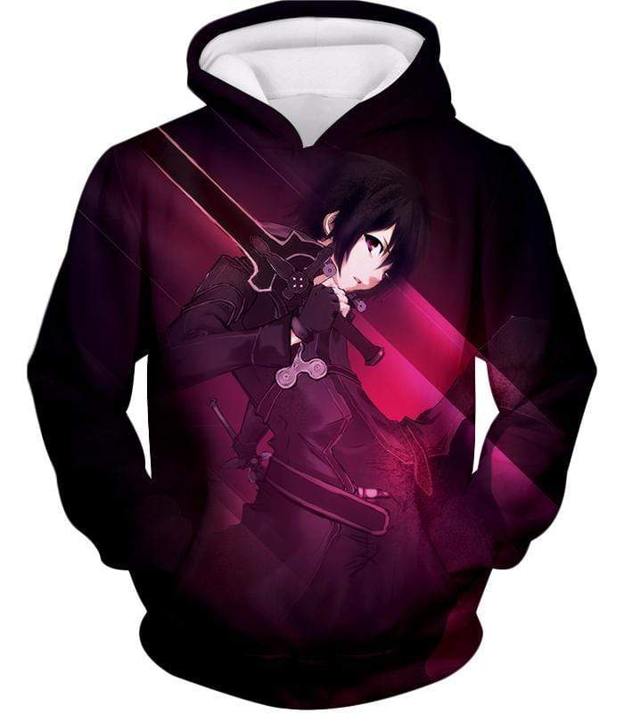 OtakuForm-OP Sweatshirt Hoodie / XXS Sword Art Online Kirigaya Kazuto aka Kirito Incredible Swordsman Graphic Sweatshirt - SAO Merch Sweater