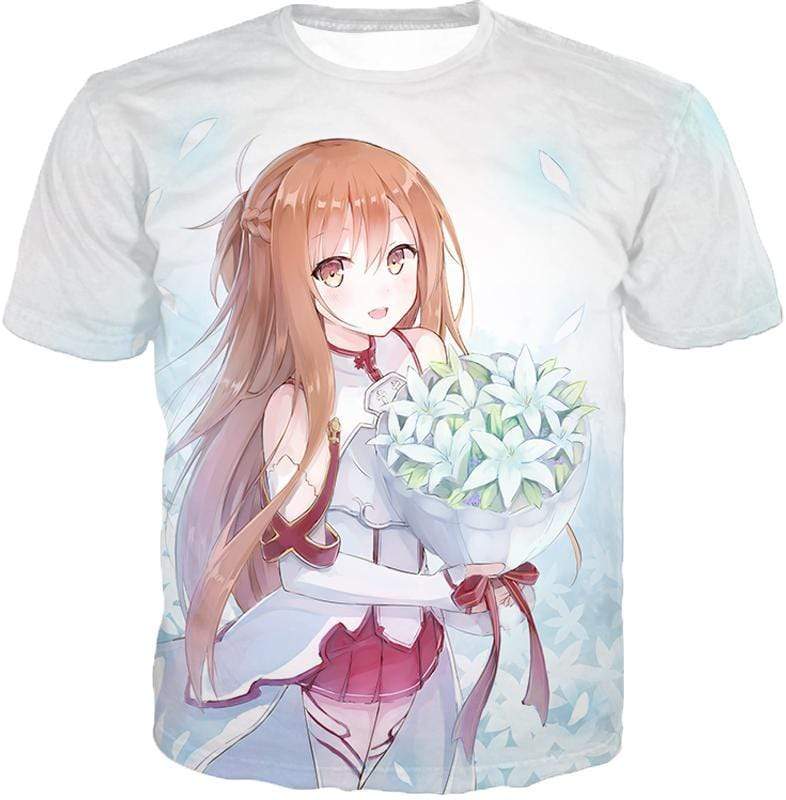 OtakuForm-OP T-Shirt T-Shirt / XXS Sword Art Online Lovely Anime Girl Yuuki Asuna Cool Promo White T-Shirt  - SAO Merch T-Shirt