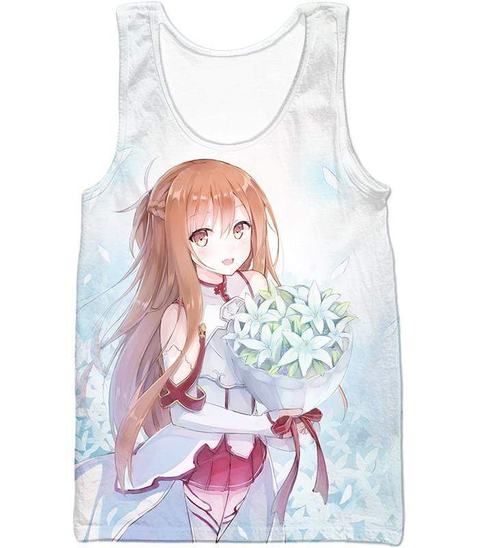 OtakuForm-OP T-Shirt Tank Top / XXS Sword Art Online Lovely Anime Girl Yuuki Asuna Cool Promo White T-Shirt  - SAO Merch T-Shirt