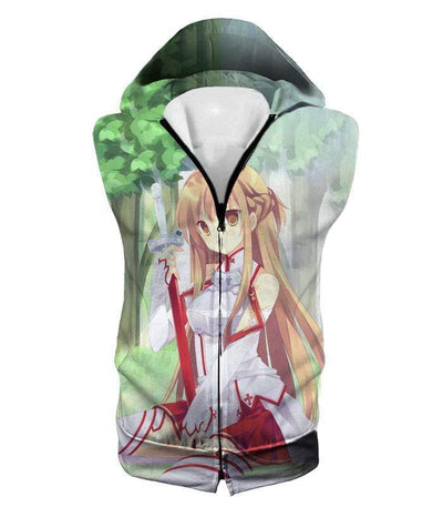 OtakuForm-OP Sweatshirt Hooded Tank Top / XXS Sword Art Online Super Cute Player Asuna Sweatshirt - SAO Merch Sweater