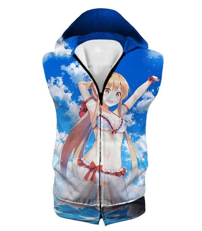 OtakuForm-OP Sweatshirt Hooded Tank Top / XXS Sword Art Online Super Sexy Anime Blonde Yuuki Asuna Cool Promo Sweatshirt  - SAO Merch Sweatshirt