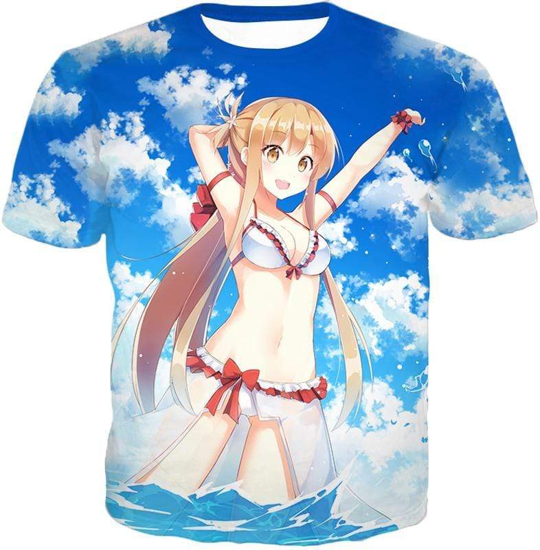 OtakuForm-OP T-Shirt T-Shirt / XXS Sword Art Online Super Sexy Anime Blonde Yuuki Asuna Cool Promo T-Shirt  - SAO Merch T-Shirt