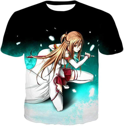 OtakuForm-OP T-Shirt T-Shirt / XXS Sword Art Online Super Swordsman Asuna Cool Action Anime Graphic T-Shirt