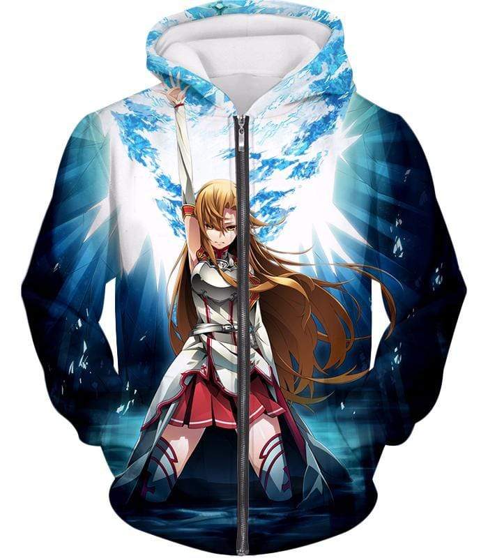 OtakuForm-OP Sweatshirt Zip Up Hoodie / XXS Sword Art Online Surviving Online Extreme Beauty Yuuki Asuna Sweatshirt  - Sword Art Online Sweatshirt