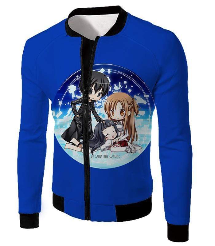 OtakuForm-OP T-Shirt Jacket / XXS Sword Art Online Sword Art Online Anime Promo Blue T-Shirt  - Sword Art Online T-Shirt