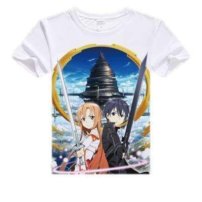 Anime Merchandise T-Shirt M Sword Art Online T-Shirt - Asuna & Kirito T-Shirt