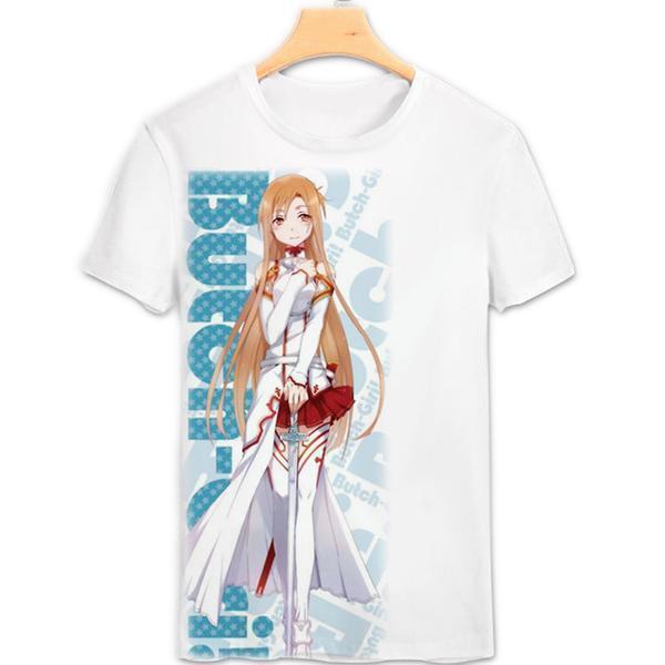 Anime Merchandise T-Shirt M Sword Art Online T-Shirt - Butch-Girl Asuna T-Shirt