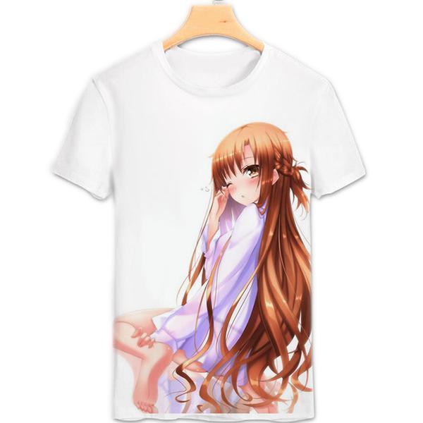 Anime Merchandise T-Shirt M Sword Art Online T-Shirt - Kimono Asuna T-Shirt