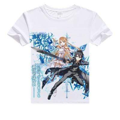 Anime Merchandise T-Shirt M Sword Art Online T-Shirt - Kirito & Asuna T-Shirt