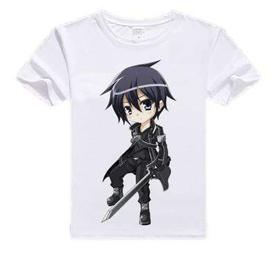 Anime Merchandise T-Shirt M Sword Art Online T-Shirt - Nendoroid Kirito T-Shirt