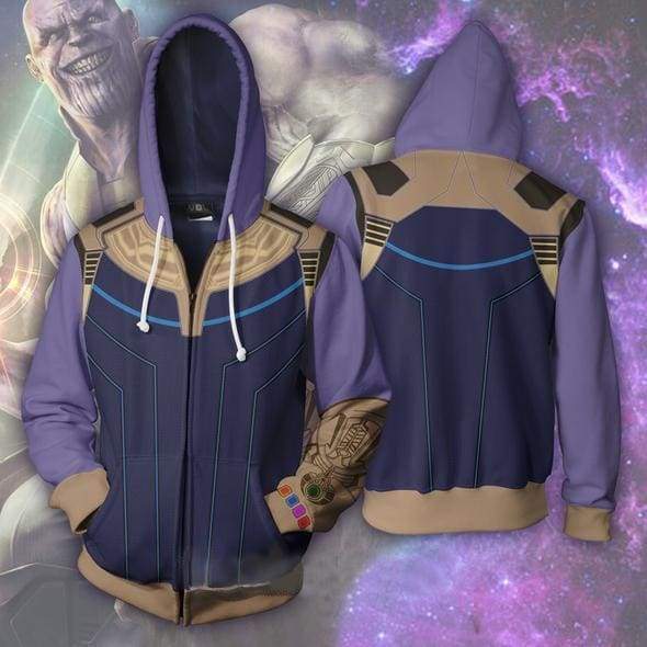 OtakuForm=OP Cosplay Jacket Zip Up Hoodie / US XS (Asian S) Thanos Hoodie Jacket