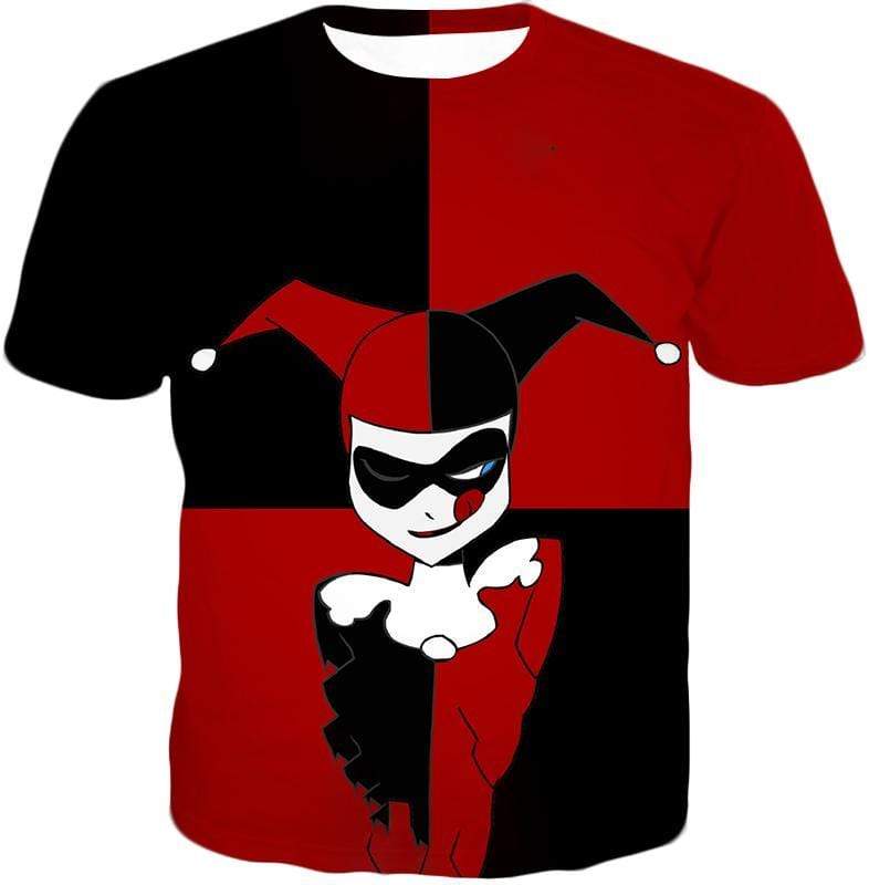 OtakuForm-OP Sweatshirt T-Shirt / XXS The Animated Villain Harley Quinn Promo Red and Black Sweatshirt