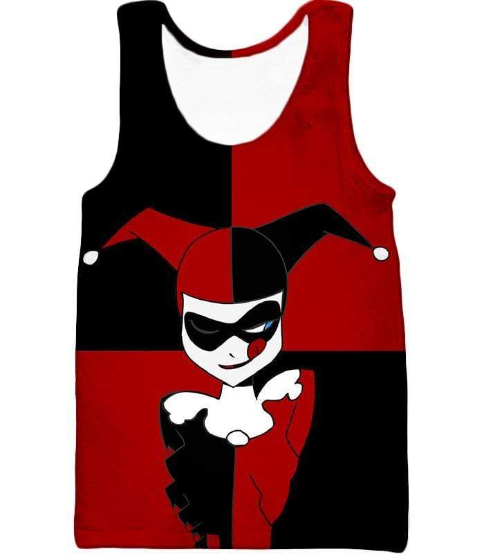 OtakuForm-OP Zip Up Hoodie Tank Top / XXS The Animated Villain Harley Quinn Promo Red and Black Zip Up Hoodie