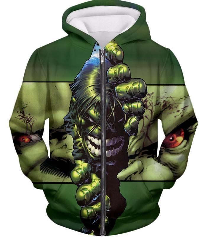 OtakuForm-OP Hoodie Zip Up Hoodie / XXS The Green Monster Hulk Hoodie
