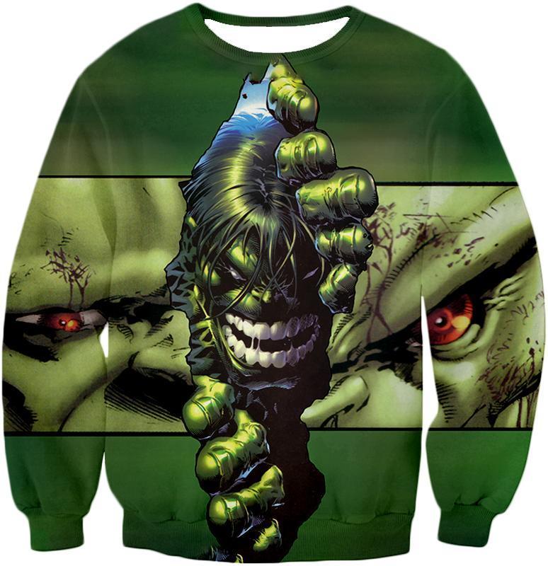 OtakuForm-OP Zip Up Hoodie Sweatshirt / XXS The Green Monster Hulk Zip Up Hoodie