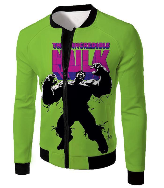 OtakuForm-OP Hoodie Jacket / XXS The New Incredible Hulk Promo Green Hoodie