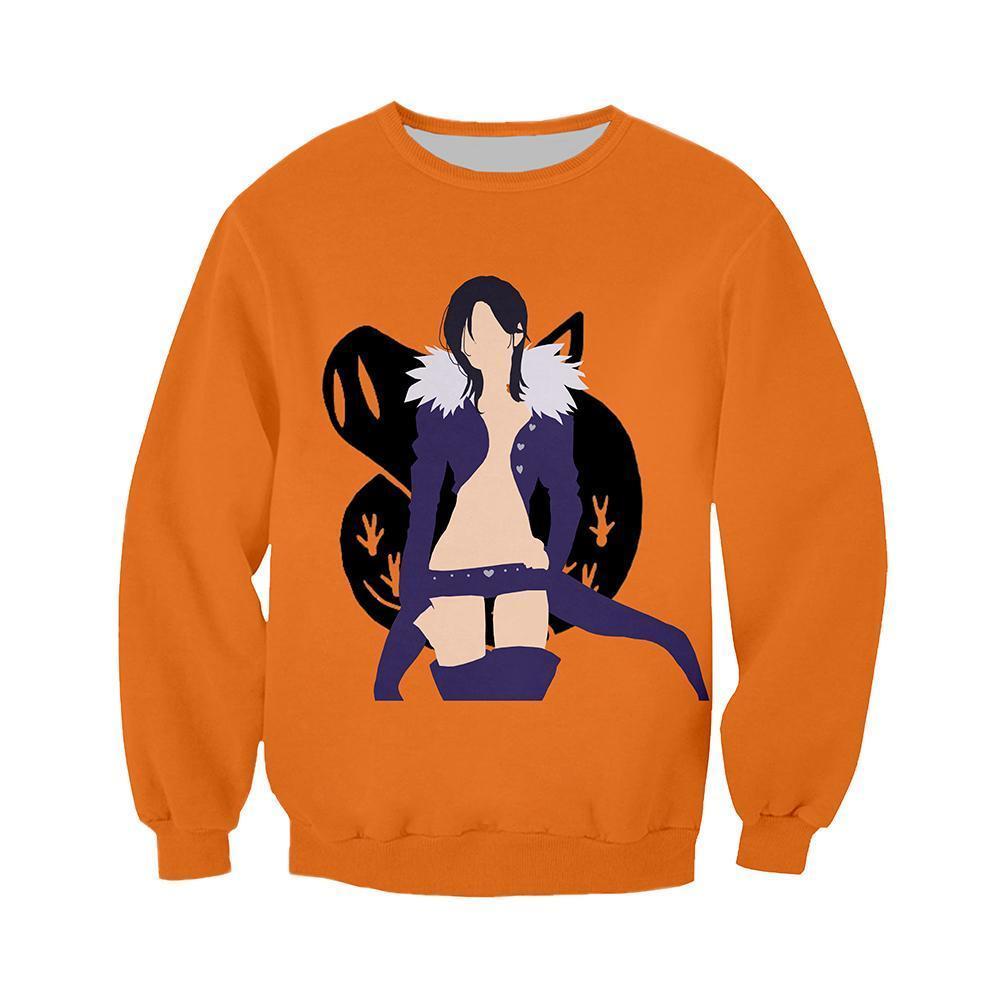 Anime Merchandise Sweatshirt M The Seven Deadly Sins Sweatshirt - Merlin Over Gluttony Emblem Sweatshirt