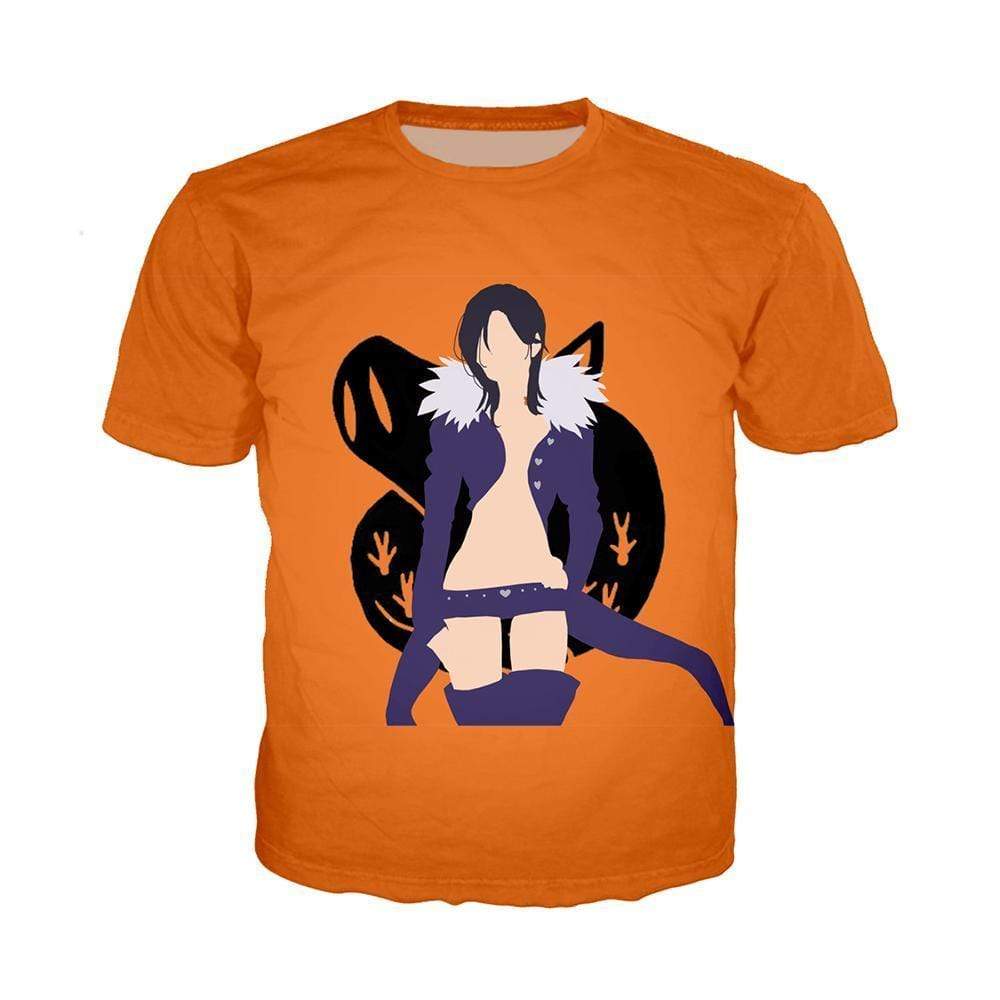 Anime Merchandise T-Shirt M The Seven Deadly Sins T-Shirt - Merlin Over Gluttony Emblem Tee T-Shirt