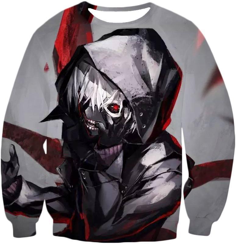 OtakuForm-OP Sweatshirt Sweatshirt / XXS Tokyo Ghoul Kaneki Ken Sweatshirt - Tokyo Ghoul 3D Sweatshirts And Clothing Sweatshirt