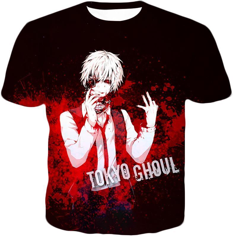 OtakuForm-OP Hoodie T-Shirt / US XXS (Asian XS) Tokyo Ghoul Ken Kaneki Tokyo Ghoul Black Promo Hoodie