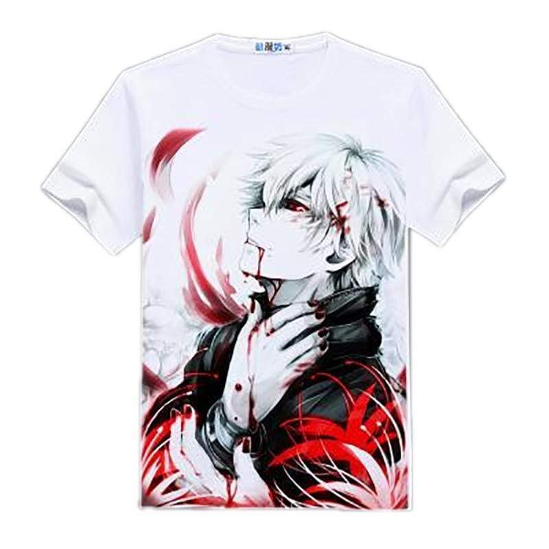Anime Merchandise T-Shirt M Tokyo Ghoul Shirt - Bloody Ken T-Shirt