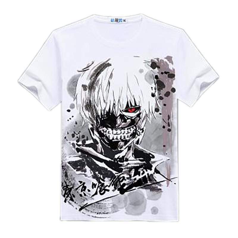 Anime Merchandise T-Shirt M Tokyo Ghoul Shirt - Japanese Painting T-Shirt