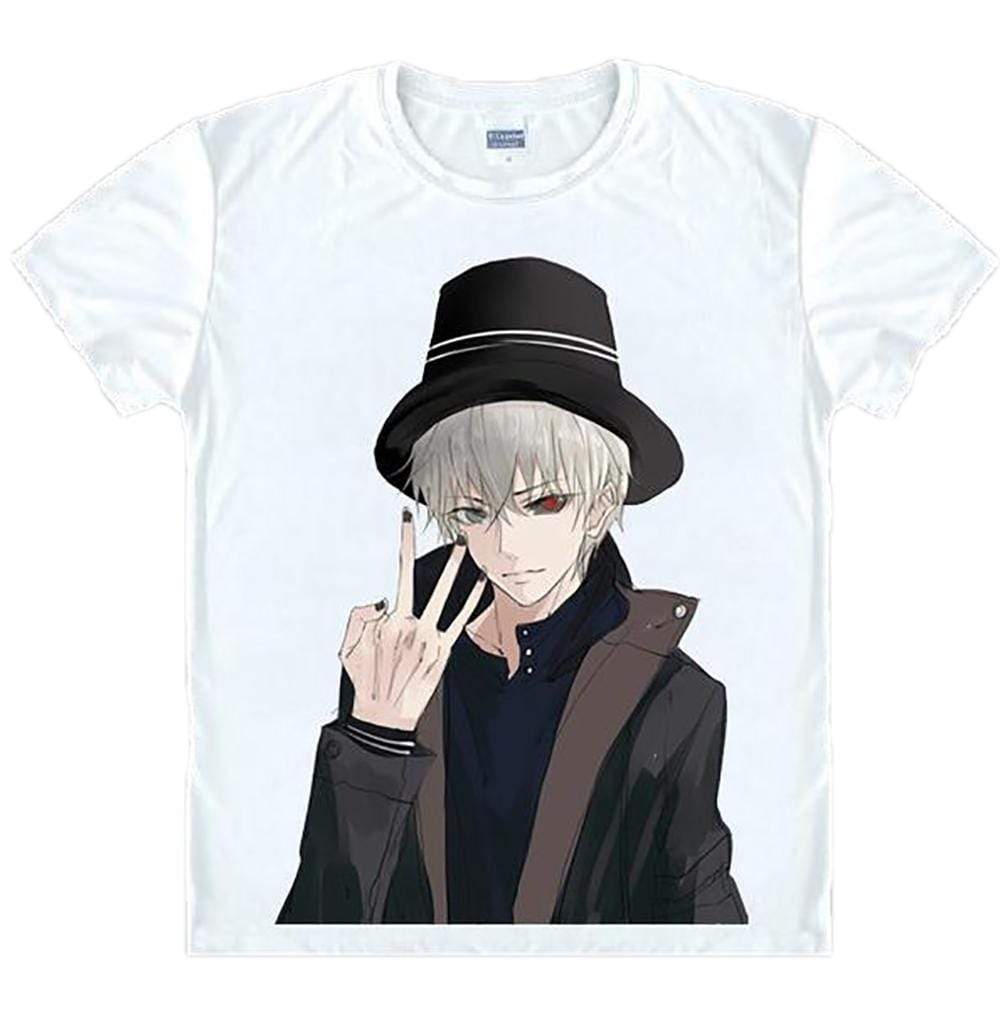 Anime Merchandise T-Shirt M Tokyo Ghoul Shirt - Ken in Hipster Fedora T-Shirt