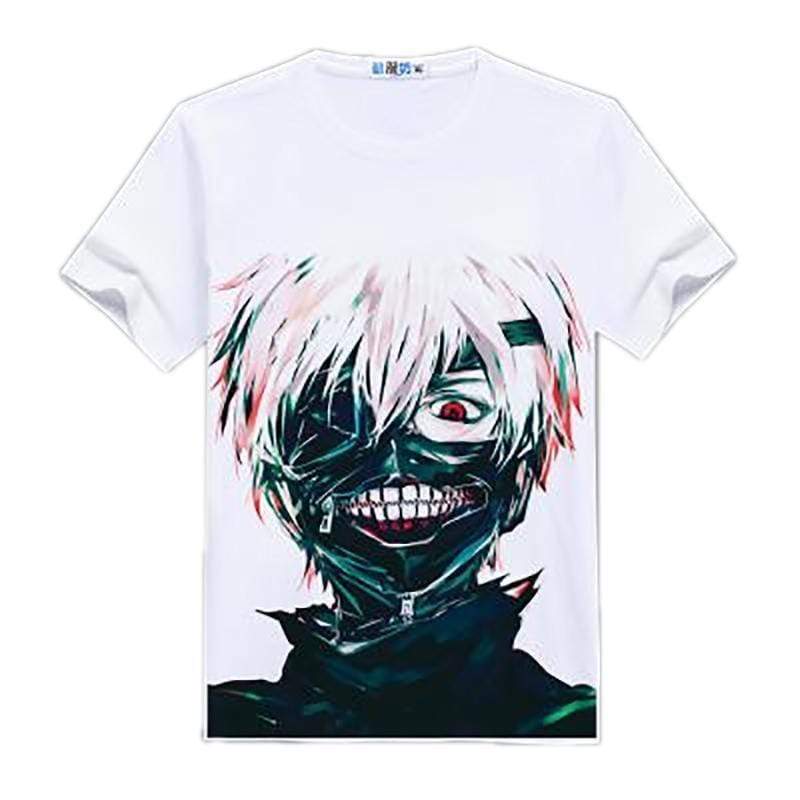 Anime Merchandise T-Shirt M Tokyo Ghoul Shirt - Shocked Kaneki T-Shirt