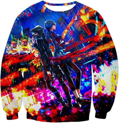 OtakuForm-OP T-Shirt Sweatshirt / XXS Tokyo Ghoul T-Shirt - Tokyo Ghoul Awesome Ghouls Ken Kaneki and Touka Kirishima Amazing  T-Shirt