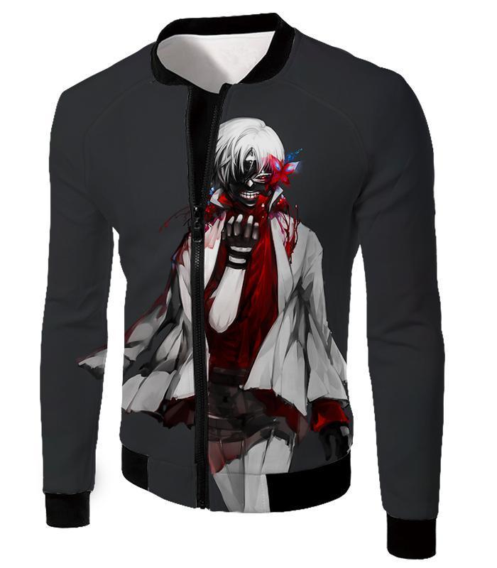 OtakuForm-OP T-Shirt Jacket / XXS Tokyo Ghoul T-Shirt - Tokyo Ghoul Sasaki Haise Graphic Black T-Shirt