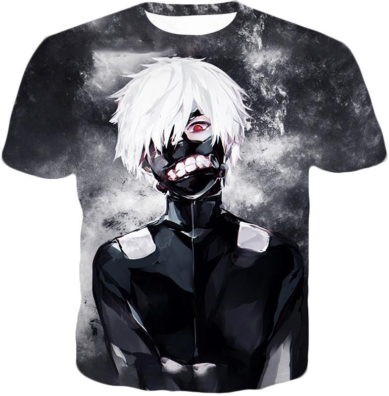 OtakuForm-OP Sweatshirt T-Shirt / US XXS (Asian XS) Tokyo Ghoul White Haired Ghoul Ken Kaneki Cool Action Sweatshirt