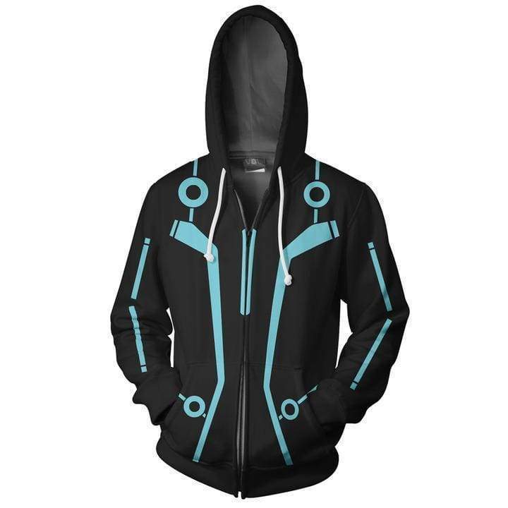 OtakuForm-OP Cosplay Jacket Zip Up Hoodie / US XS (Asian S) Tron Hoodie Jacket