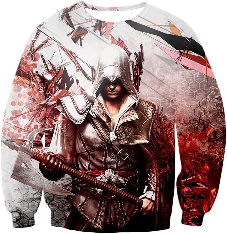OtakuForm-OP Hoodie Sweatshirt / XXS Ultimate Ezio Auditore Cool Action Assassin Hero Graphic Hoodie