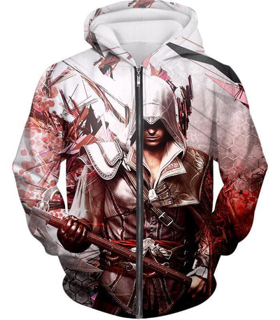 OtakuForm-OP T-Shirt Zip Up Hoodie / XXS Ultimate Ezio Auditore Cool Action Assassin Hero Graphic T-Shirt