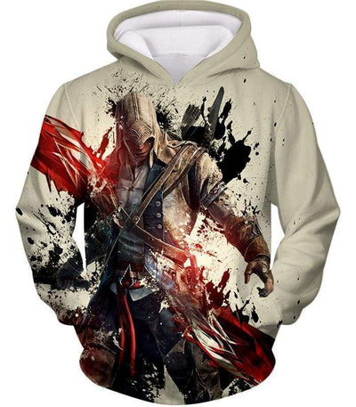 OtakuForm-OP Sweatshirt Hoodie / XXS Ultimate Hero Ratonhnhake:ton Assassin Creed III Cool White Sweatshirt
