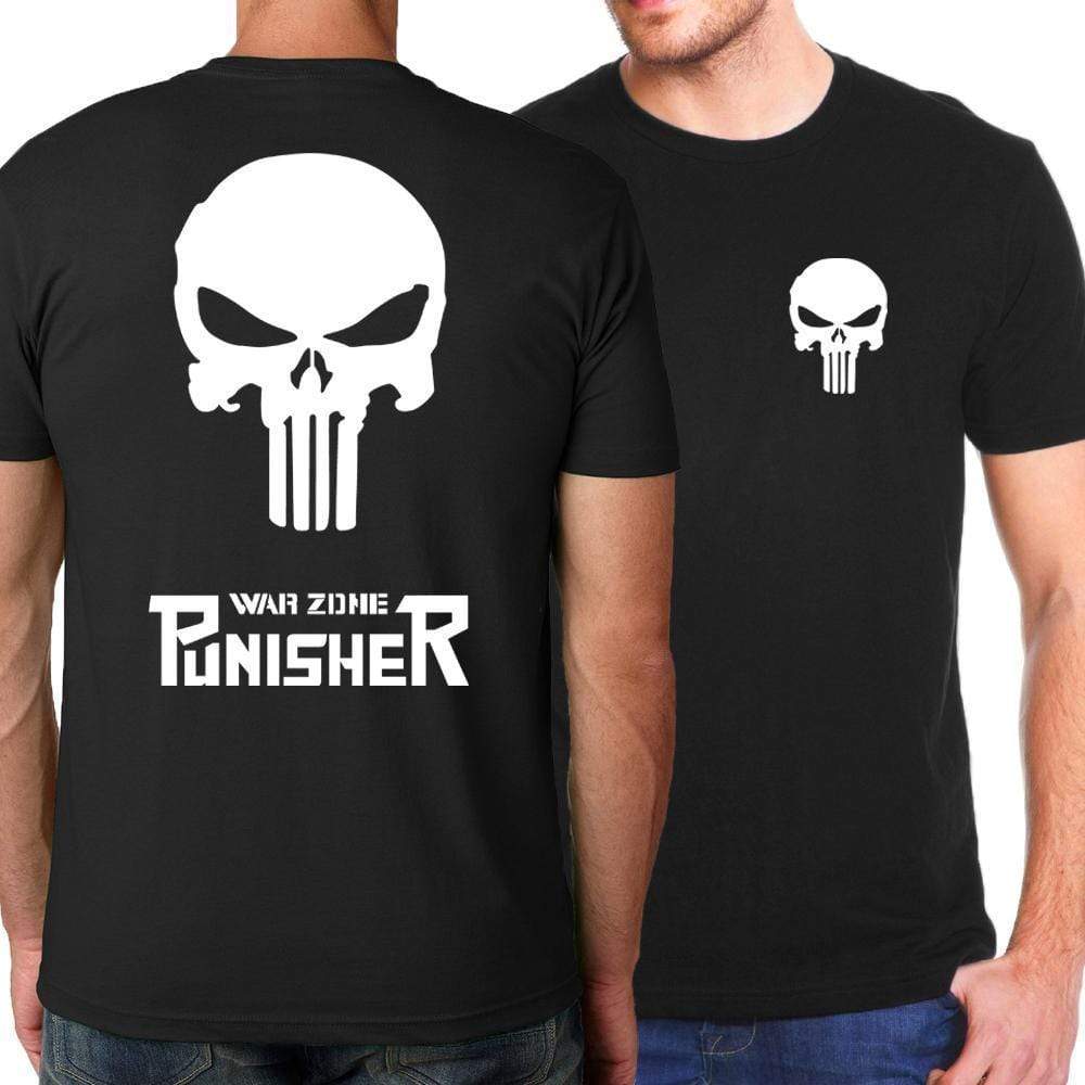 OtakuForm-SH T-Shirt S / Black War Zone PUNISHER Short Sleeve Shirt for Men